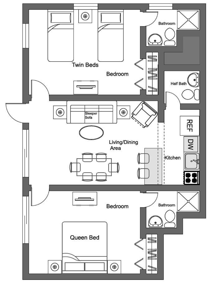 Two-Bedroom Apartment - Oceanfront