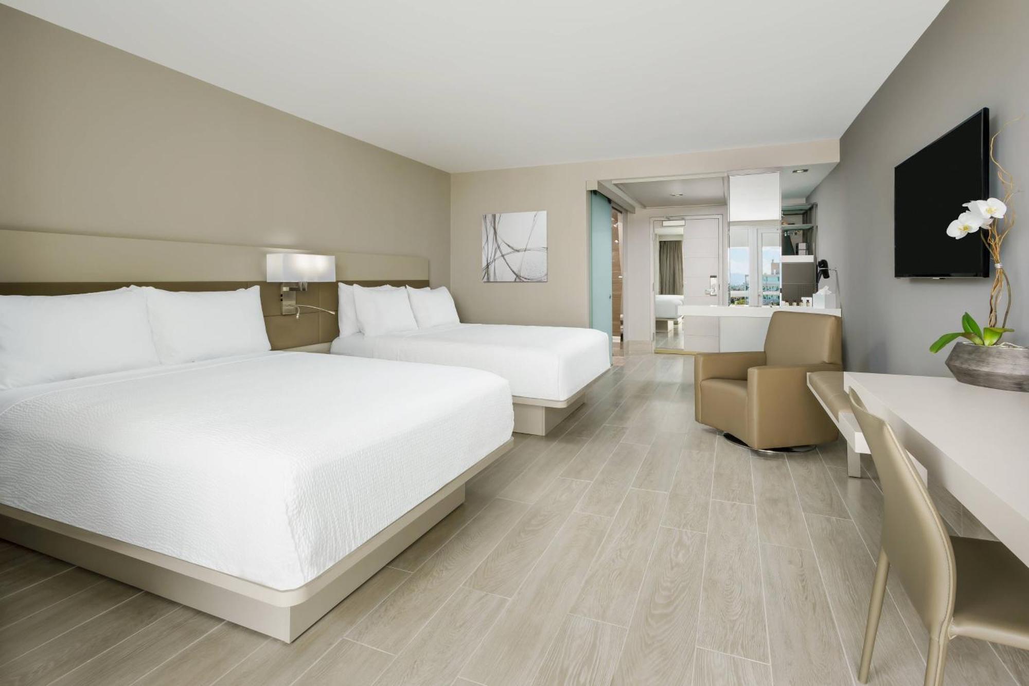 Two Double Beds Balcony
