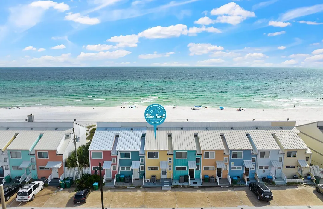 2Bd/25Ba Gulf Front Townhome Near Pier Park! Gulf Views! Beach Access!-1
