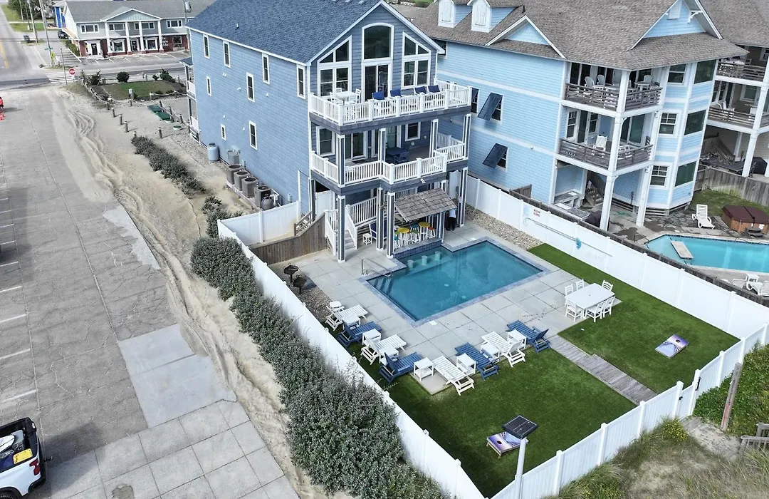 Pier View Oasis - Nags Head Mp 16, Oceanfront, Elevator, Theater, Pool, Hot Tub, Pets Ok-1