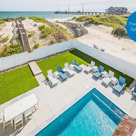 Pier View Oasis - Nags Head Mp 16, Oceanfront, Elevator, Theater, Pool, Hot Tub, Pets Ok-2