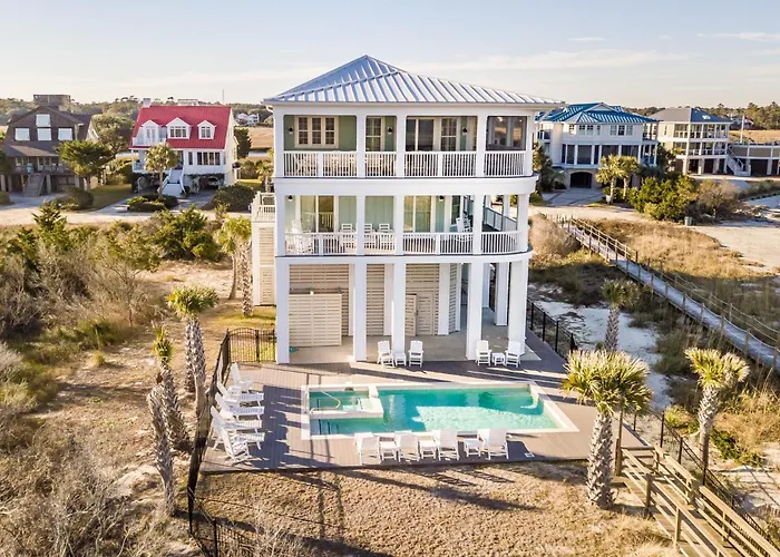 Paradise Point: Luxury Beachfront Home With Views Pawleys Island