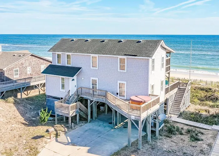 York - Duck, Carolina Dunes, Oceanfront, Ocean View, Hot Tub, Large Decks, Pets Ok