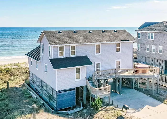York - Duck, Carolina Dunes, Oceanfront, Ocean View, Hot Tub, Large Decks, Pets Ok