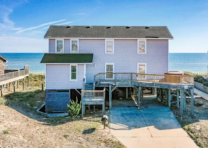 York - Duck, Carolina Dunes, Oceanfront, Ocean View, Hot Tub, Large Decks, Pets Ok