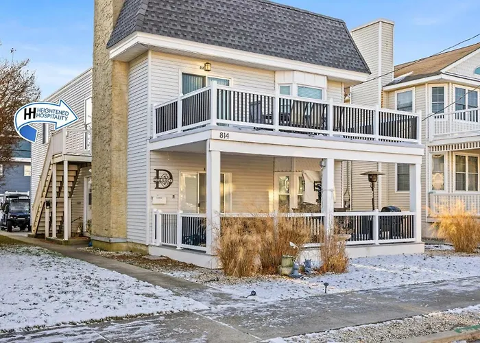 New 3Br - 2 Blocks Ocnj To Beach - Sleeps 10 Ocean City