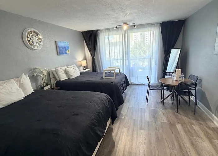 Beach Front Building Studio With Balcony Kitchen Pool Gym Direct Beach Access In Sunny Isles Beach Miami